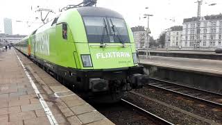 Bereitstellung Des FlixtrainFLXin den Bahnhof Hamburg Altona [upl. by Waldemar]