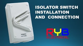 Disconnector  Isolator Switch Installation And Connection [upl. by Sacrod194]