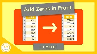 How to Add a Zero in Front of a Number in Excel  Tutorial [upl. by Redleh]