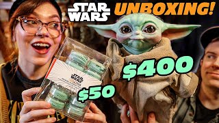 She Spent TOO MUCH Sideshow The Child Mandalorian Macarons amp More  Star Wars Unboxing [upl. by Roumell]