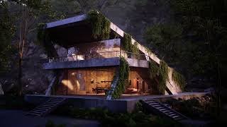 Brutalist House in the Forest with Unreal Engine 5  Lumen [upl. by Lem145]