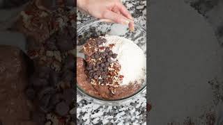 Chocolate Fudgy Brownie Recipe No Butter No Eggs shorts [upl. by Gould]