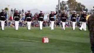 USMC Silent Drill Platoon 1 Mistake plus recovery [upl. by Cudlip436]