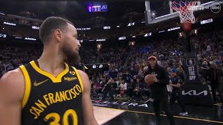 STEPH TELLS HIM quotIM GOING FOR GAME WINNER WATCH THISquot THEN HITS GAMEWINNER amp TAUNTS KD [upl. by Idaline]