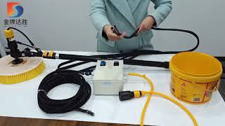 solar panel cleaning equipment solar panel cleaner brush supplierdasion brush [upl. by Dnaltroc365]