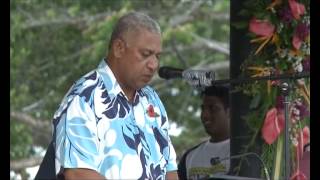 Fijian Prime Minister Voreqe Bainimarama Opens the My Suva picnic park [upl. by Ztnahc715]