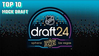 2024 NHL Mock Draft  Top 10 [upl. by Anoet]