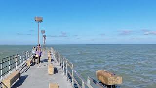 Edgewater Park fishing pier Cleveland Ohio [upl. by Ylrebmic29]