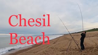 Fish A Cast On Chesil Sea Fishing Chesil Beach Shore November 2023 [upl. by Nairadal]