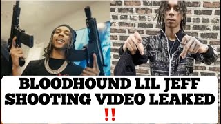 Bloodhound Lil Jeff Shooting Video Leaked  This Was Wild ASL Shootout In The Day Time [upl. by Birdt77]