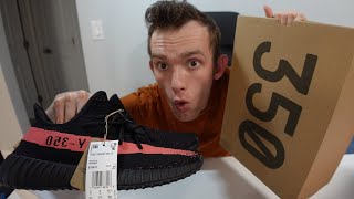 Adidas Yeezy Boost 350 V2 Black Red BY9612 Review By ACESHOERU [upl. by Giddings]