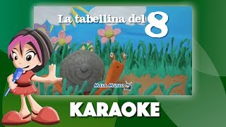 Canzone della chiocciolina Marilùtabellina dell 8  Versione karaoke MelaEducational [upl. by Anaul]