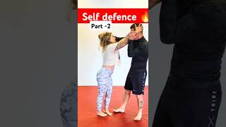 Hair grip self defence 🔥part2🗿self defence technique shorts shortvideo [upl. by Miko]