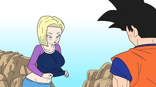 ANDROID 18 quottrainingquot with GOKU [upl. by Afesoj]