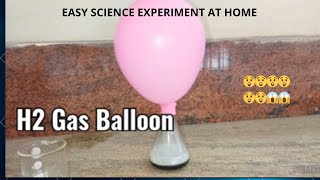 How to Make a H2 Gas Balloon Easy Science Experiments at homeScience Experiment H2 Gas Balloon [upl. by Paddie]