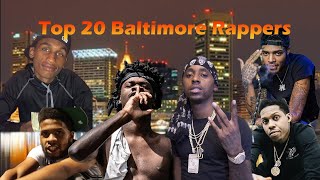 Top 10 Baltimore Rappers 2020 [upl. by Willett422]