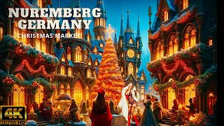 NUREMBERG GERMANY THE MOST BEAUTIFUL CITY OF CHRISTMASWALKING TOUR 4K 60 FPS HDRTRAVEL GUID [upl. by Fulvia]