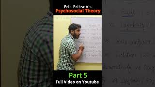 Erik Eriksons Psychosocial Theory Part 5 [upl. by Ilario]