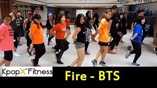 FIRE BY BTS  KPOPX FITNESS  KPOP WORKOUT  CARDIO  HIP HOP  DANCE FITNESS  KPOP DANCE [upl. by Yael]