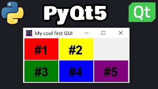 Python PyQt5 LAYOUT MANAGERS are easy 🧲 [upl. by Douty]