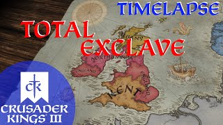 CK3 Total Exclave Timelapse AI ONLY wmods [upl. by Kurzawa927]