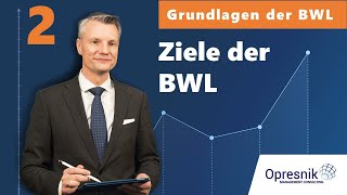 Vorlesung Grundlagen der BWL für alle Teil 2  Ziele der BWL [upl. by Ylera854]