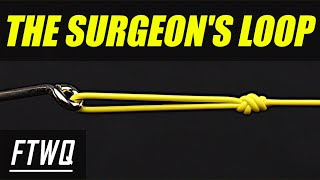 Fishing Knots Surgeons Loop Knot  How to Tie a Surgeons Loop for Lures and Hooks [upl. by Ijat]