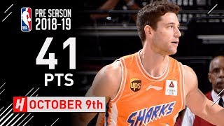 Jimmer Fredette Full Highlights Sharks vs Rockets 20181009  41 Points 9 Reb [upl. by Jea]