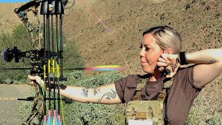 Whitney amp Brianna Battle at a 3D Archery Competition [upl. by Ecnesse219]