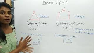 Organic chemistry Aromatic compounds Cyclopropenyl cation and cyclopentadienyl anion examples [upl. by Etna]