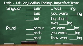 CC Cycle 2 Latin First Conjugation Imperfect Tense [upl. by Nahshon905]