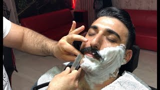 Asmr Barber  Asmr Shave  subscribers Thanks By Numanbeard cutsakal traşıRazorcut [upl. by Atnoek575]