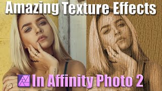 Amazing Texture Effects with Frequency Separation in Affinity Photo 2 [upl. by Mckay]