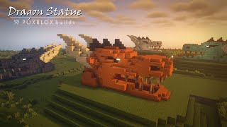 Dragon Head Tutorial  Minecraft How to Build a Dragon Statue [upl. by Eibreh]