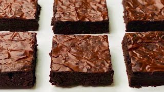 Worlds Best Brownies  Crinkle Top Brownies  Eggless Fudgy Brownies  Brownie Recipe [upl. by Housum]