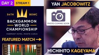 54th Backgammon World Championship  Day 2  Stream 1  Monte Carlo Open  Main  Rnd of 32 [upl. by Neelrahc]