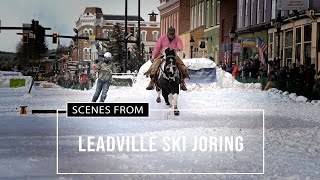 SCENES FROM  Leadville Ski Joring [upl. by Ekalb950]