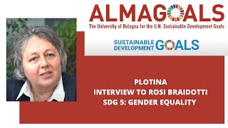 Plotina  Interview to Prof Rosi Braidotti  SDG 5 Gender equality [upl. by Tessil]