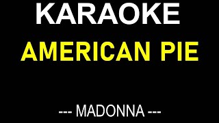 AMERICAN PIE KARAOKE BY MADONNA  NO MUSIC BACKGROUND  LYRICS TEXT ONLY DISPLAY [upl. by Yeslehc206]