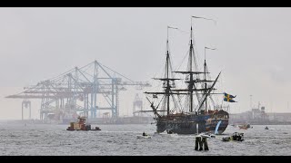 The Swedish Ship Götheborg leaves Gothenburg to China [upl. by Allerym547]