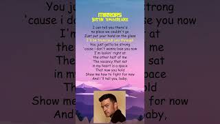 Justin Timberlake  Mirrors Lyrics shorts [upl. by Cyma232]