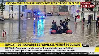 Inundatii de proportii se formeaza viitura pe Dunare [upl. by Esenwahs]