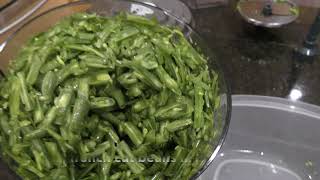 Making french cut beans from string beans in a jiff [upl. by Noonan848]