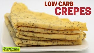 Crepes Rezept ohne Mehl und Zucker So kannst du die besten Low Carb Crepes selber machen [upl. by Hiltan917]