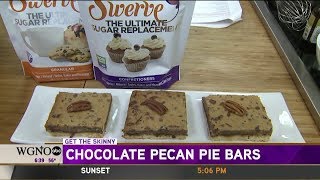 Get the Skinny in the Kitchen  Chocolate Pecan Pie Bars [upl. by Aierdna]