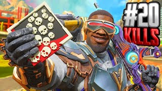 Newcastle 20 KILLS BOMB Nice Skills Apex Legends Gameplay Season 20 [upl. by Nosrak]