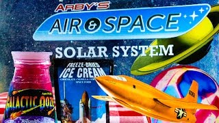 Arbys Air amp Space Solar System Kid Meal Toys  Ooze  Light up Balloons  Space Food [upl. by Soirtemed985]