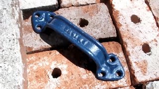 Solar Powered Rust Removal Electrolizing an Antique Handle [upl. by Bartholomeus7]