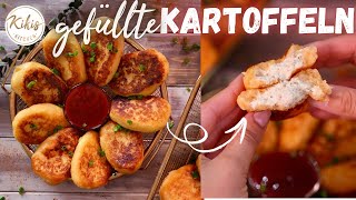 Unglaublich leckere gefüllte KARTOFFELTASCHEN 🤤 Vegetarisches Fingerfood mit Kartoffeln [upl. by Sigvard617]