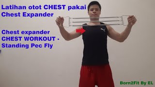 Latihan Otot Chest dengan Chest Expander  Chest Expander Chest Workout [upl. by Borlase]